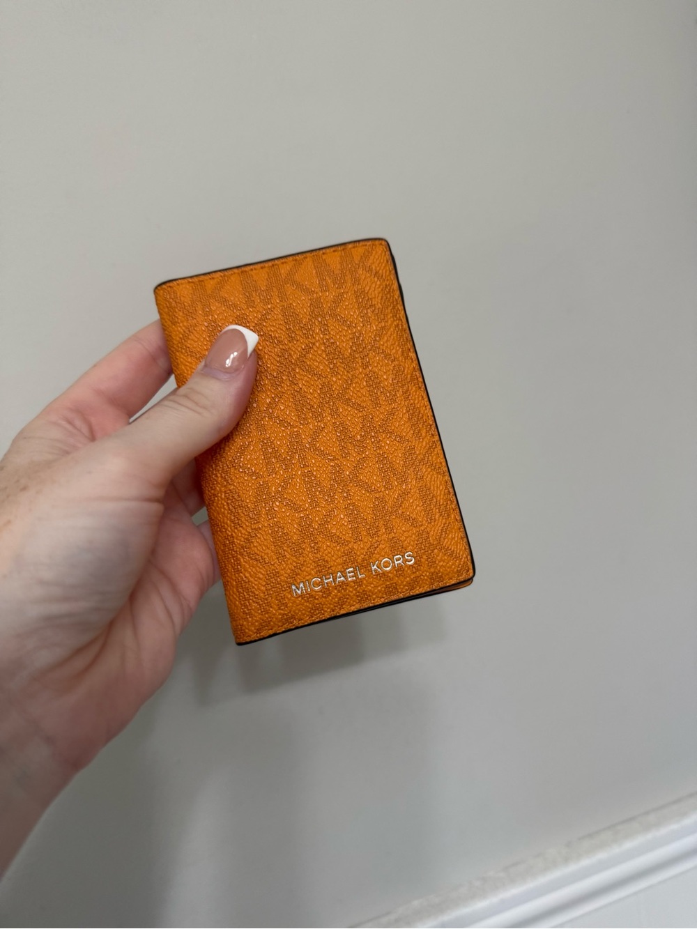 Michael Kors Orange Monogram Card Holder